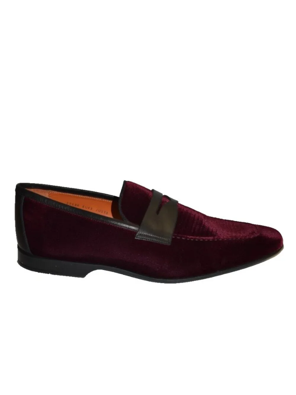 New! Magnanni Vale Velvet Penny Loafer Shoes Size 10 US Burgundy 23686 DD32 43